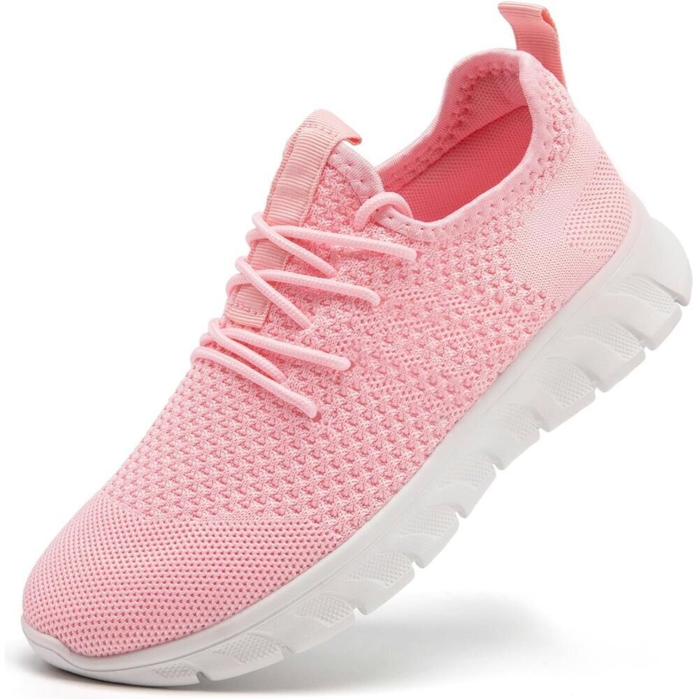 Women's Pink Non Slip Pull-on Comfortable Casual Fashion Running Sneakers